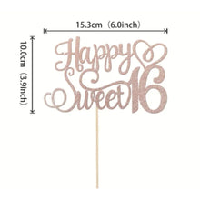 Sweet 16 Sixteen Cake Topper