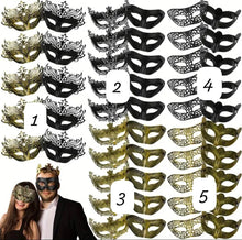 Masquerade Mask for Couple -1 Pair [One for Man and One for Woman]