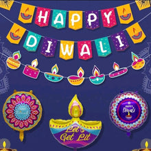 Diwali Banner And Balloons