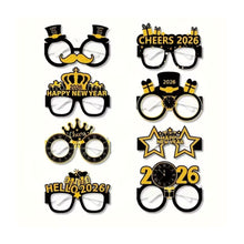 New Year 2026 Paper Eye Frame - Pack of 8