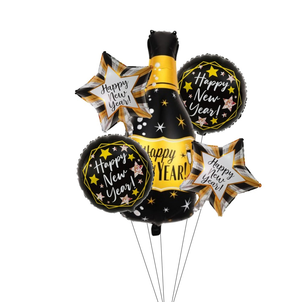 New Year Balloon Bunch