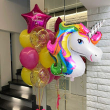 Personalized Unicorn Helium Bunch