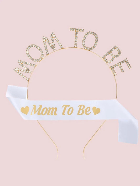 mom to be Sash and tiara