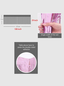 pink foil Table skirts