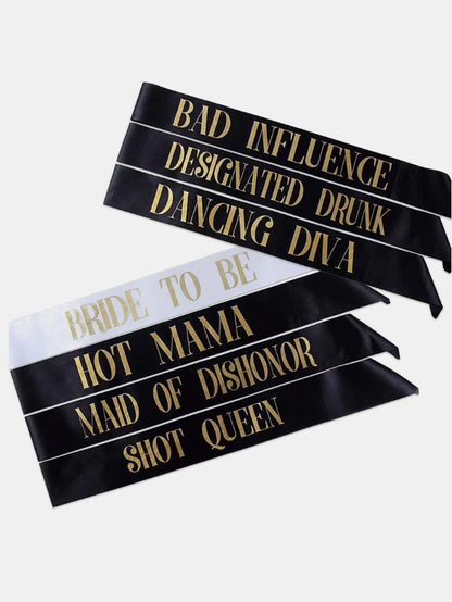 Bridal Shower Party Sash - bride to be