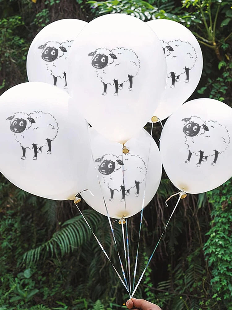 eid printed sheep  balloon - pack of 10
