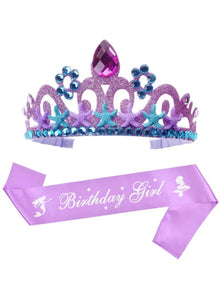 mermaid sash and tiara