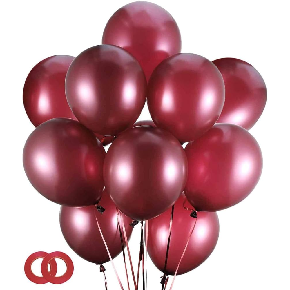 Burgundy balloons