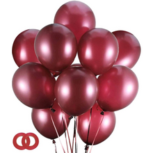 Burgundy balloons