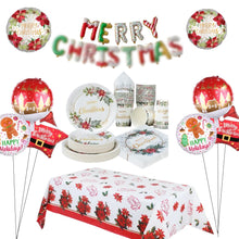 Festive Season Dinner Table Decoration with Tableware Serves 16