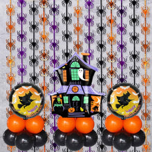 Witch House Air Filled Decoration with 2 Curtain