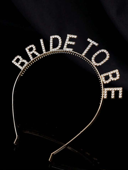 bride to be  headband with stone