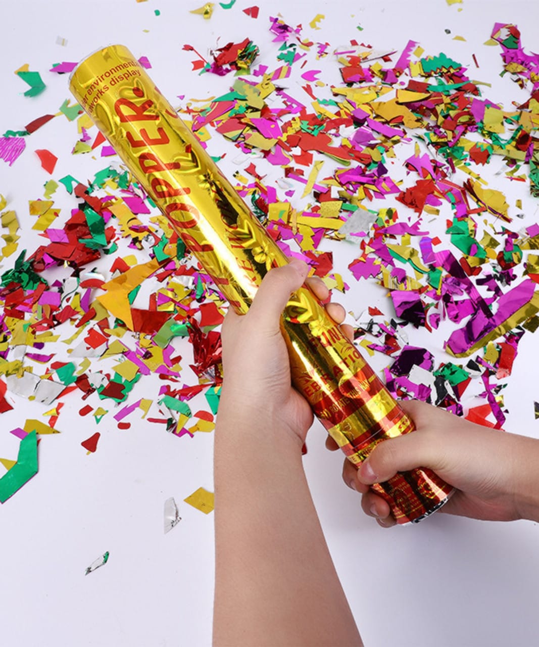 Long Party Poppers Mixed Color