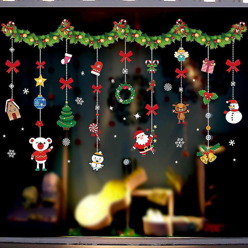 CHristmas garland wall or window sticker