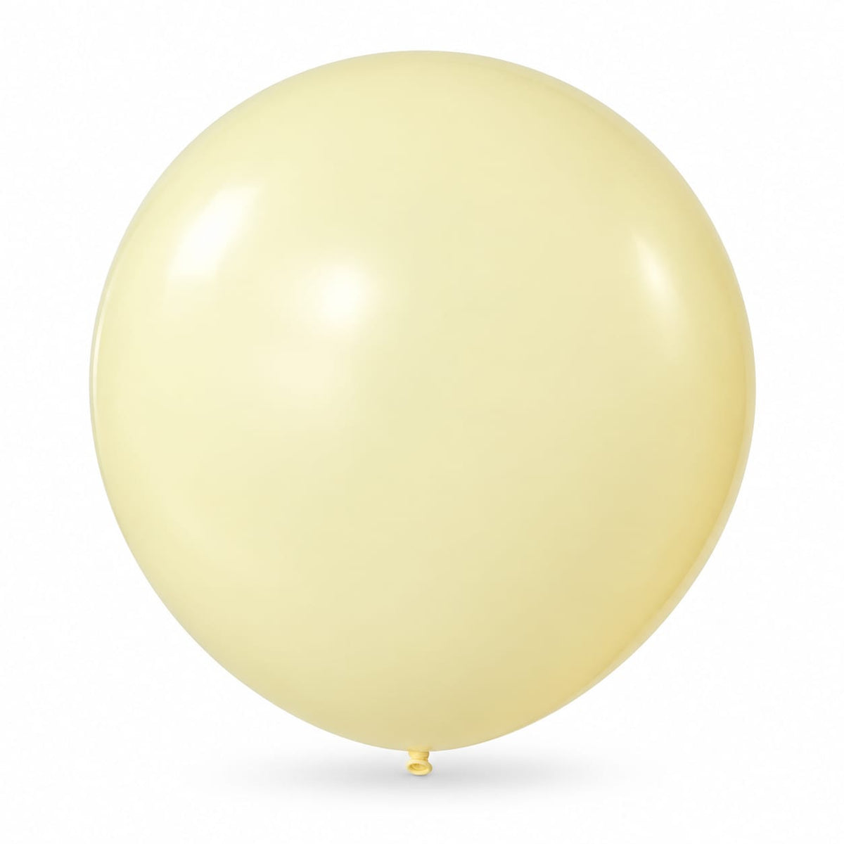 18 inch pastel yellow latex balloon