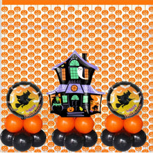 Witch Air Filled Decoration with 2 Curtain