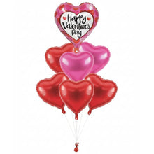 Helium valentines day bunch - Pink & Red