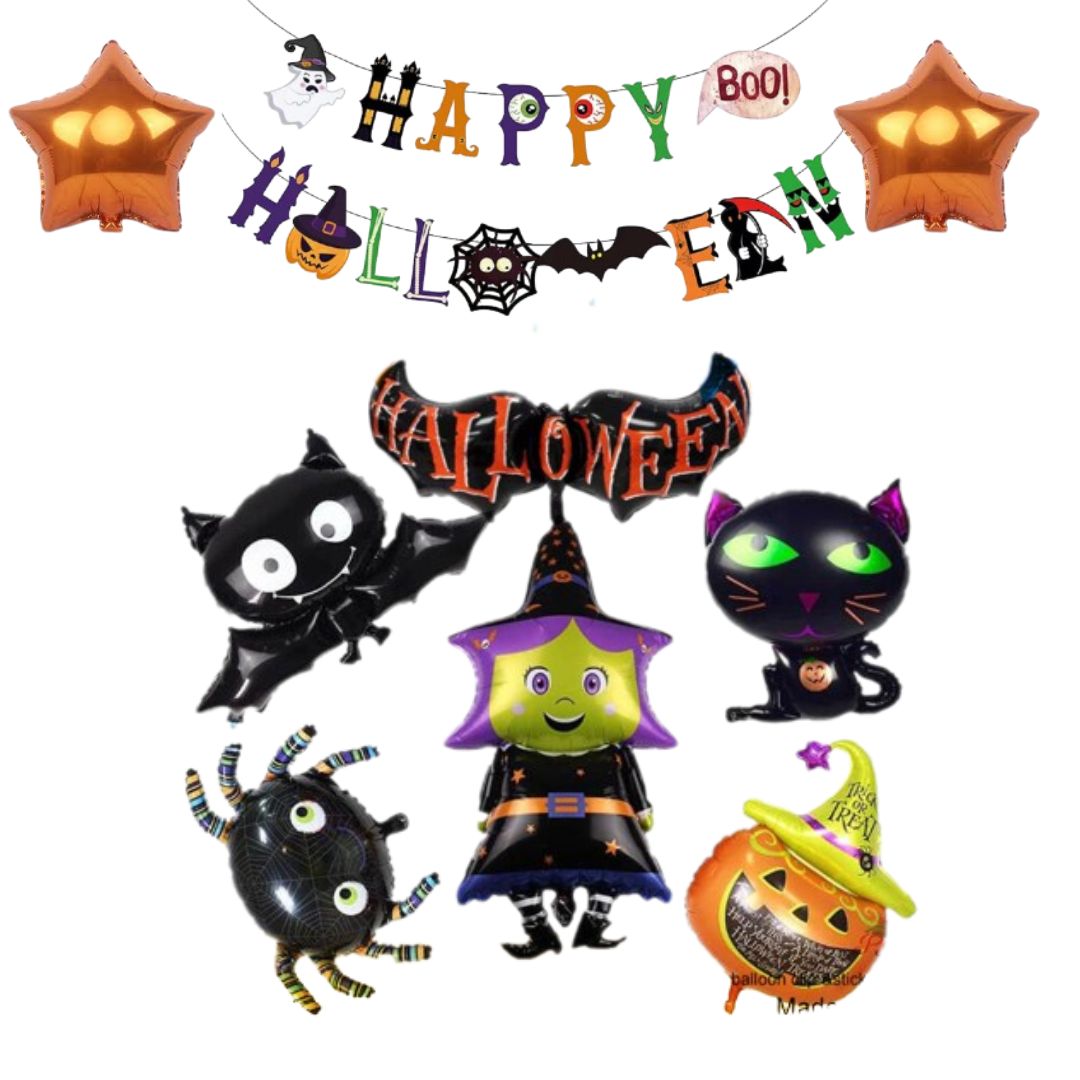 Halloween witch simple foil decor