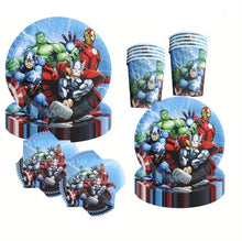Avengers Super Hero Plate Cup Tableware Set Disposable - Serves 10