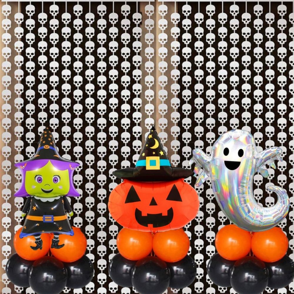 Pumpkin Air Filled Decoration with 2 Curtain