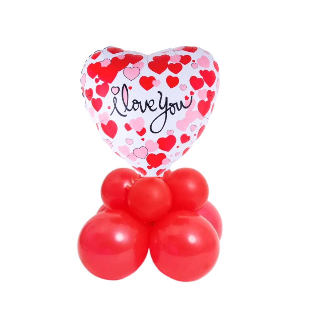 I love air filled balloon on base