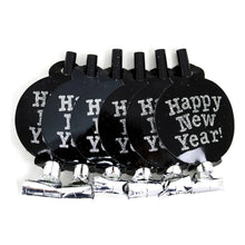 Happy New Year Blowout 6 Pieces Per Card - Silver