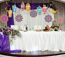 12 Pcs Ramadan Fanoos Paper Hanging