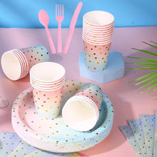 Pastel Plate Cup Tableware Set - Serves 10