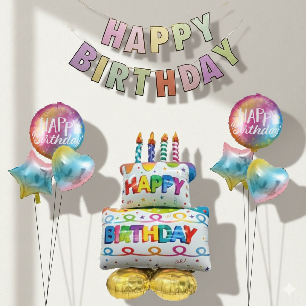 Simple Birthday Decoration - Filled