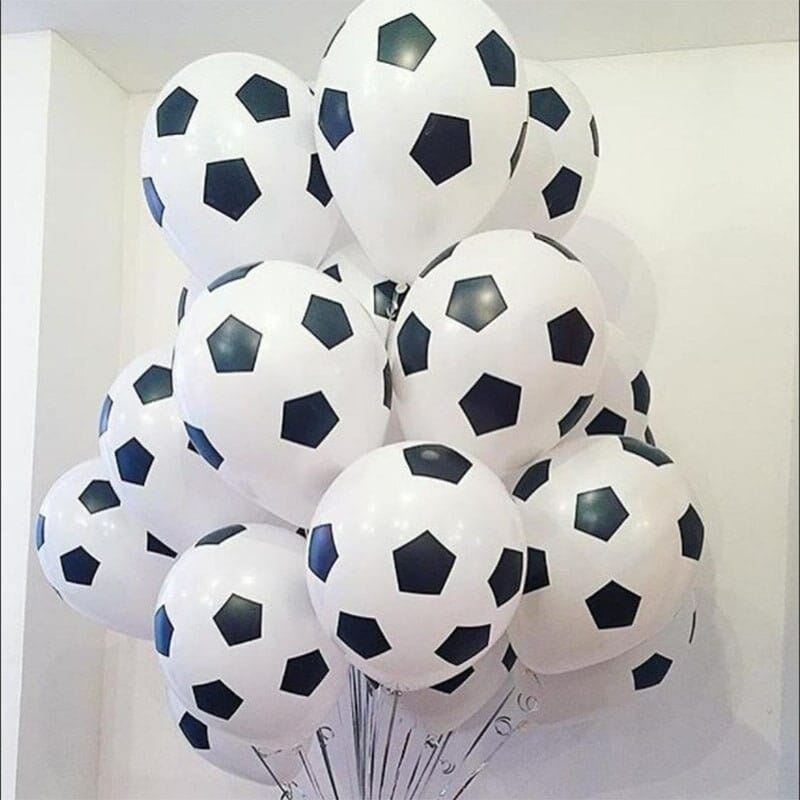 Football Polka Dots Balloons 10 Pcs
