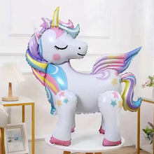 Unicorn 3D Stand Alone Foil Balloon 63 Cm Tall - Air Filled
