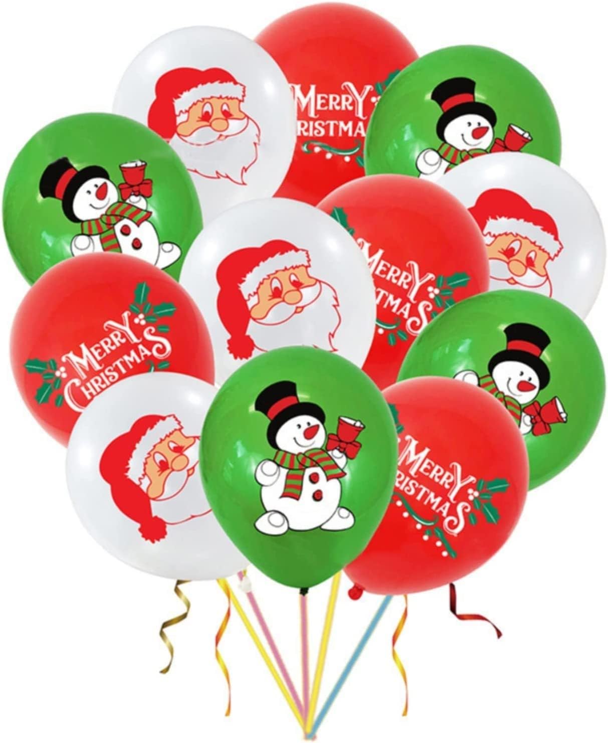 Season Greeting Latex Balloons - Pack of 10 Pcs