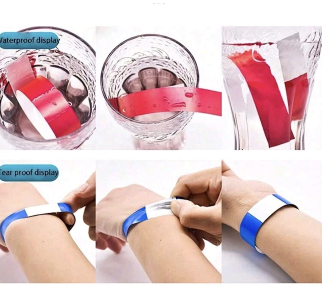 Wrist Band For Entry - Pack of 100