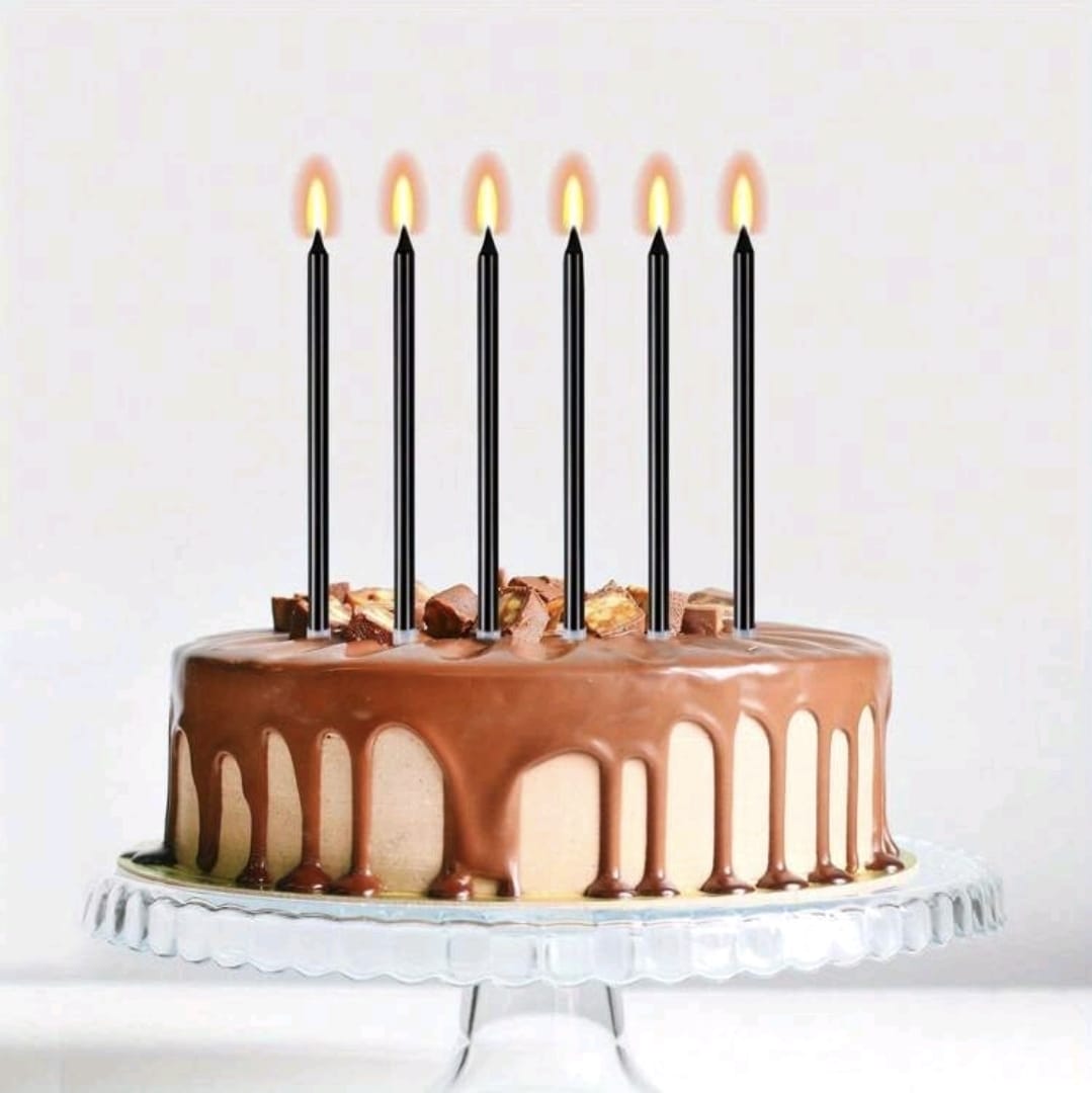 Black Candles Pack of 6