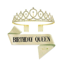 Gold Birthday Queen Sash