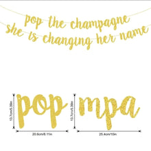 Pop the champagne she is changing the name banner