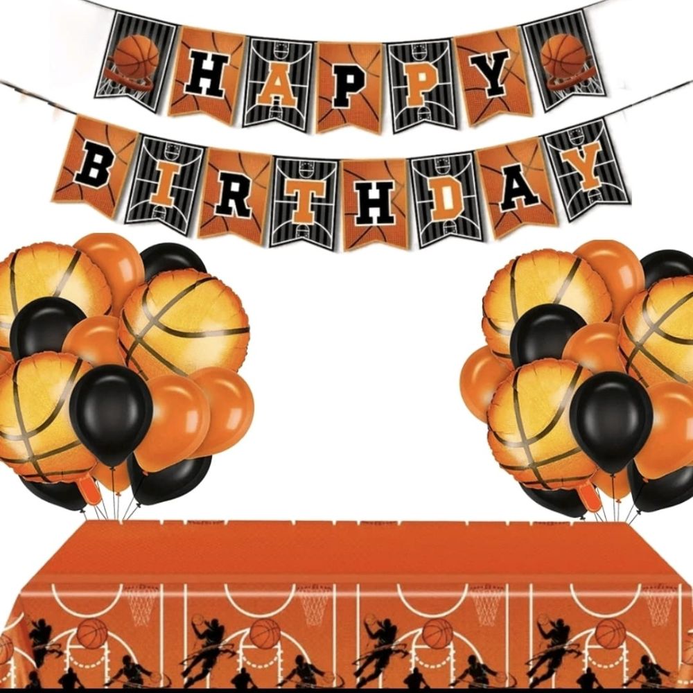 Basket Balloon Birthday Set