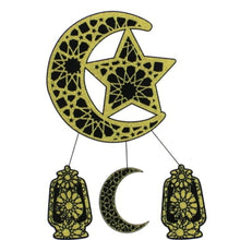 Ramadan Eid Door Hanging Black Gold