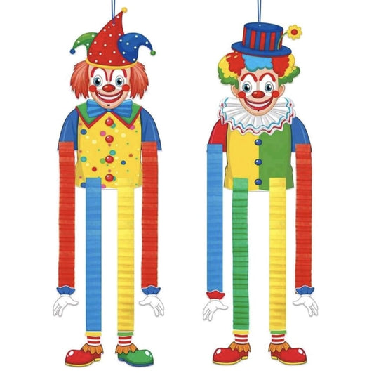 2pcs party carnival clown hanging