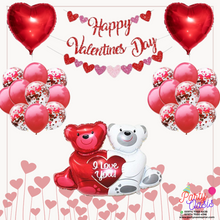teddy valentine's day balloon decoration