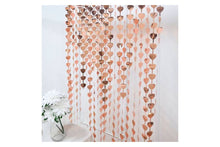 Rosegold Heart Curtain Foil 1m x 2m