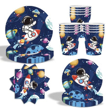 Space Astronaut Plate Cup Tableware - Serves 10