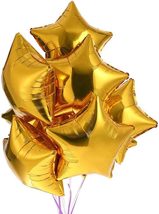 Gold Star Foil Balloons 18 Inches