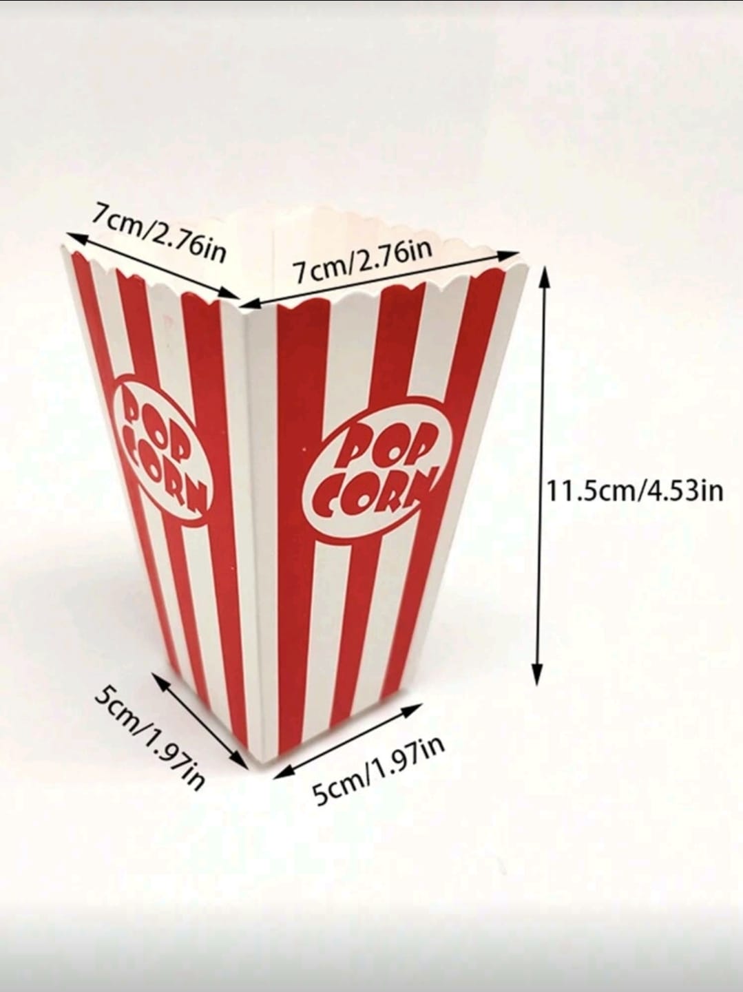 12 Pcs Pop Corn Box