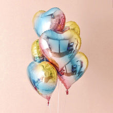 Pastel Heart Foil Balloons 18 Inches