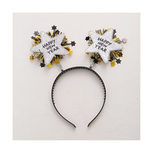 Happy New Year Headband Silver