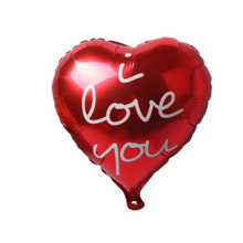I Love You red heart foil balloon