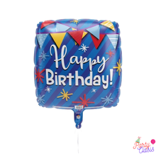 Happy Birthday square  foil balloon