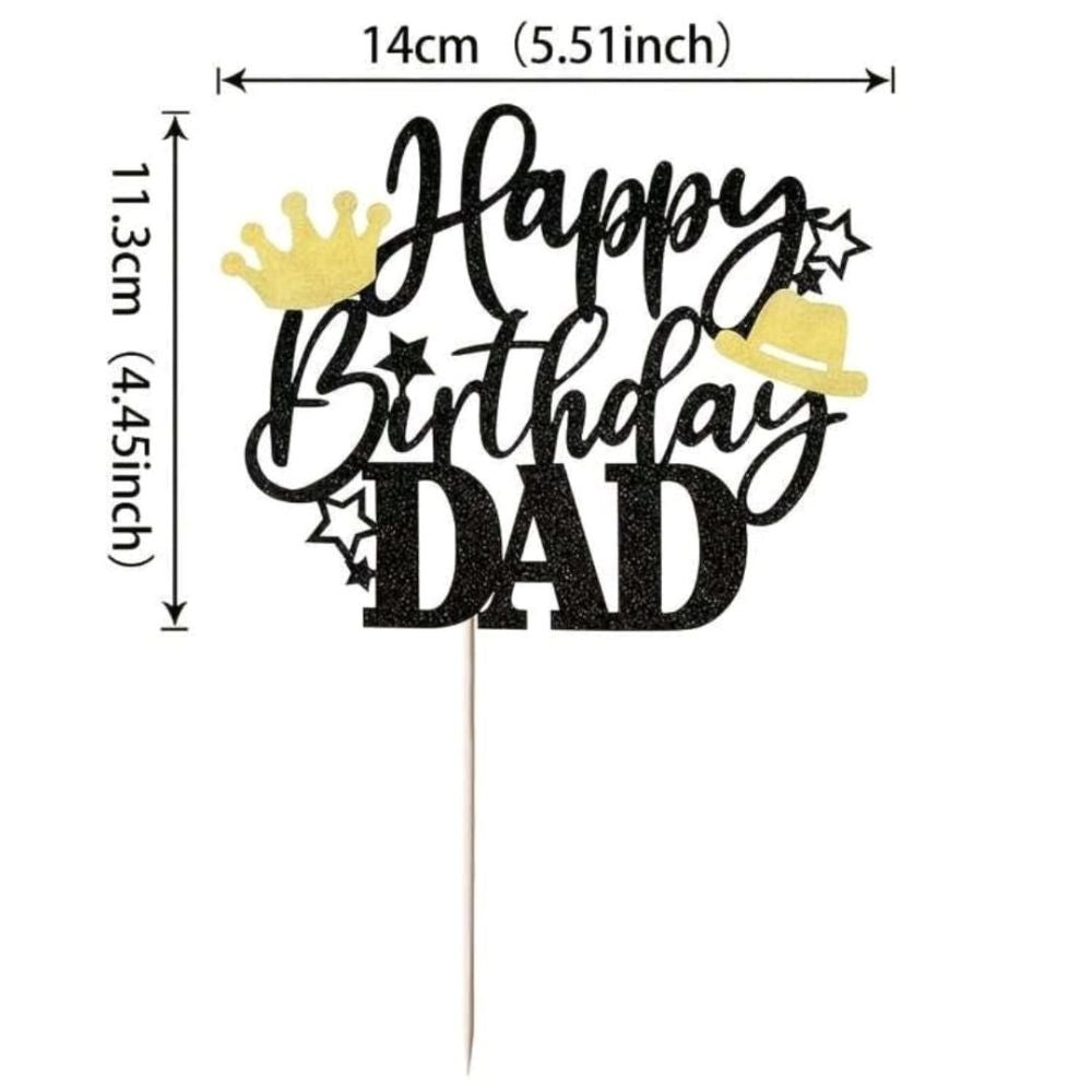 Happy Birthday Dad Cake Topper