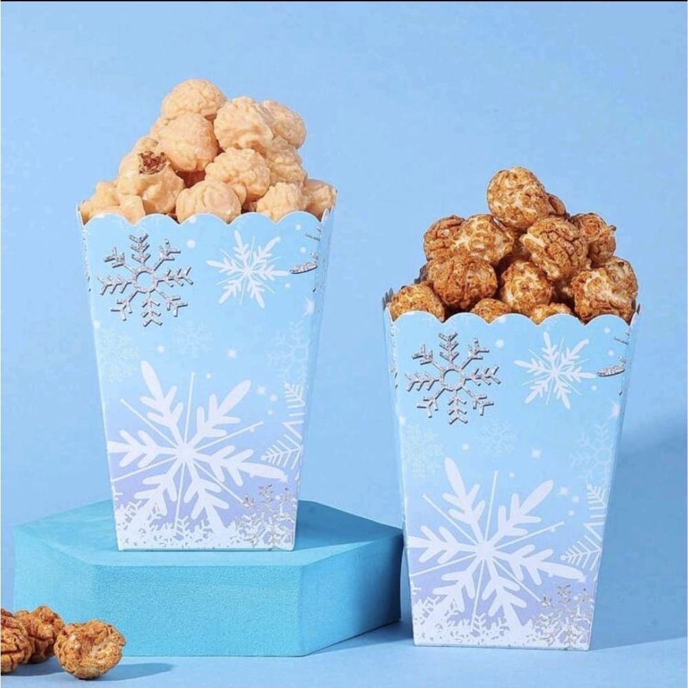 Frozen Snowflake Pop Corn Box - 20 Pcs